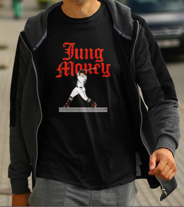 Jung Money Baseball Swing Detroit T-Shirt