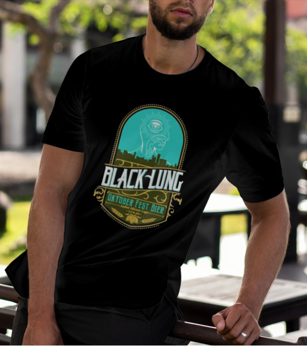 Black Lung Oktoberfest Fest Bier Amber Märzen Lager 5.5 Abv T-Shirt