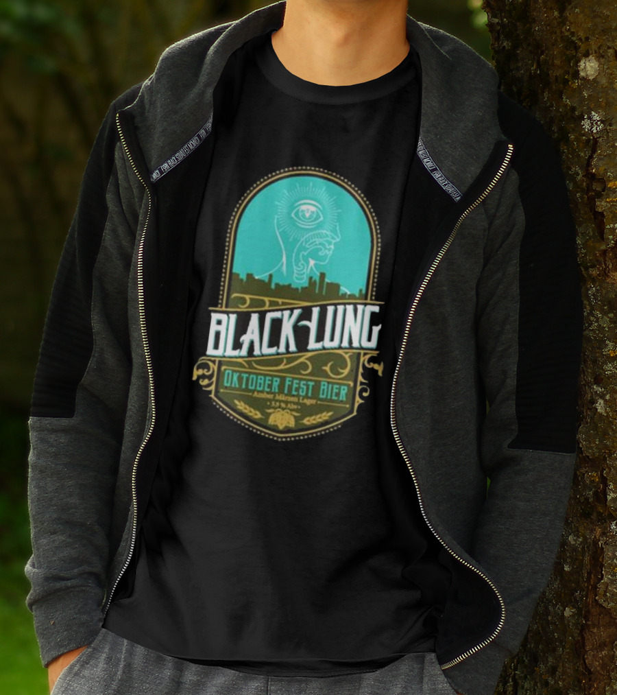 Black Lung Oktoberfest Fest Bier Amber Märzen Lager 5.5 Abv T-Shirt
