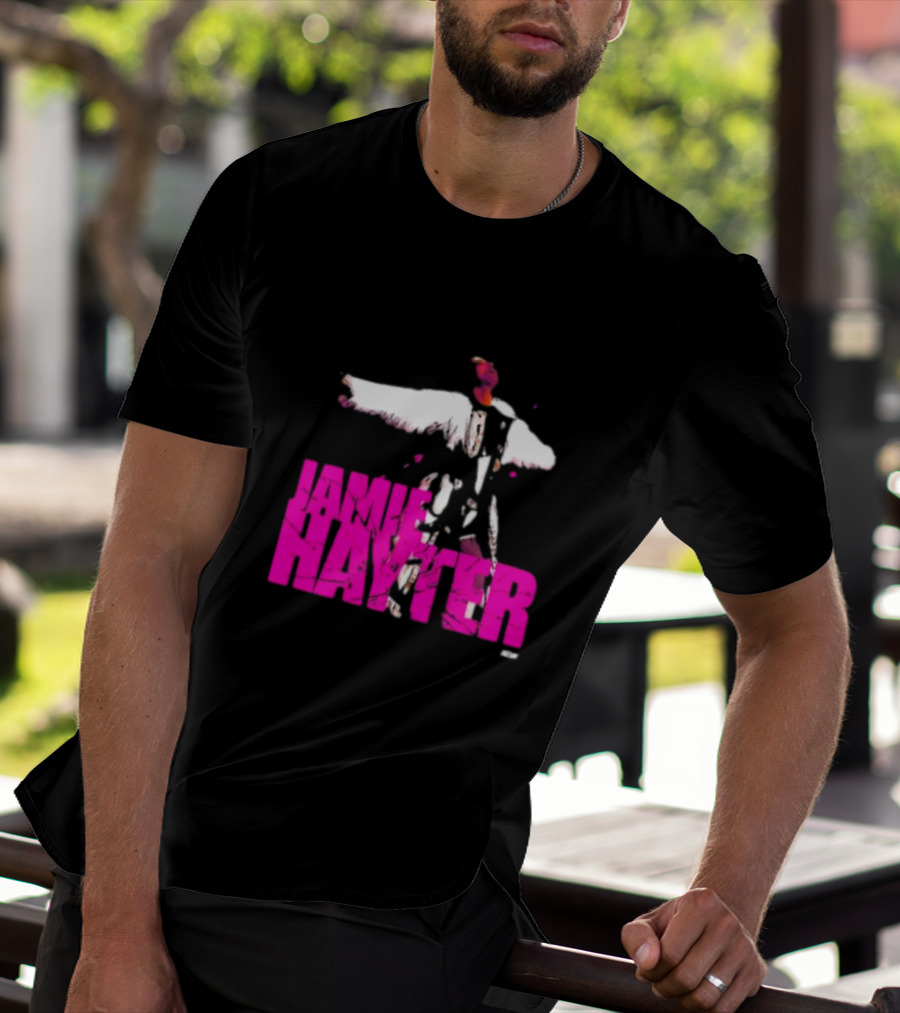 Jamie Hayter Bold Pink Wrestler Aesthetic T-Shirt