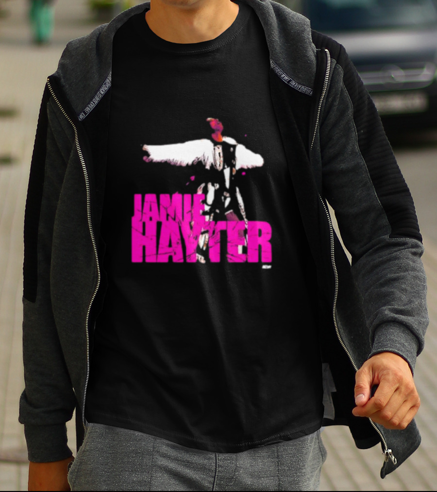 Jamie Hayter Bold Pink Wrestler Aesthetic T-Shirt