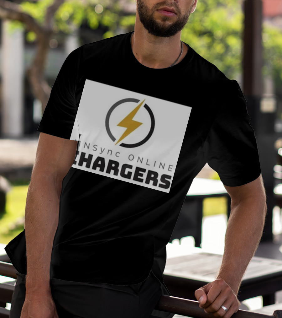 MNSync Online Chargers Lightning Bolt Emblem T-Shirt