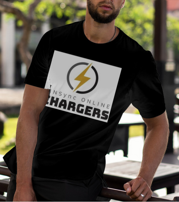 MNSync Online Chargers Lightning Bolt Emblem T-Shirt