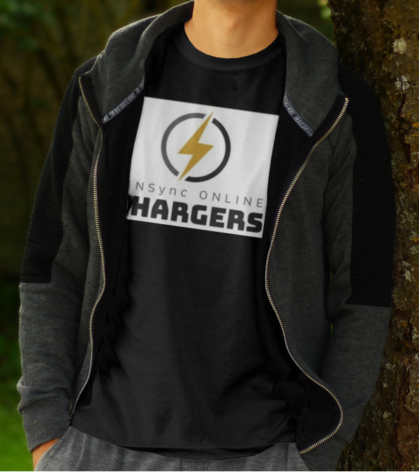 MNSync Online Chargers Lightning Bolt Emblem T-Shirt
