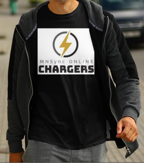 MNSync Online Chargers Lightning Bolt Emblem T-Shirt