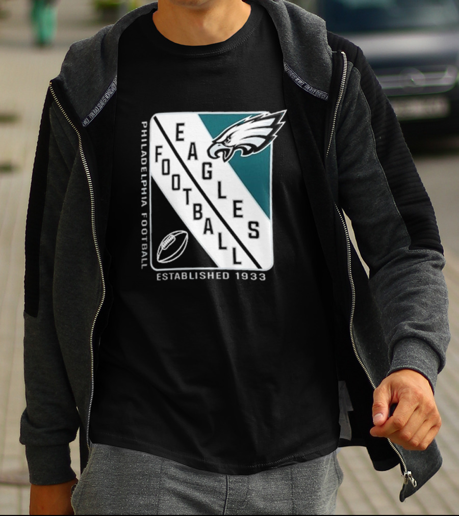 Philadelphia Eagles Football Shield Logo Established 1933 T-Shirt