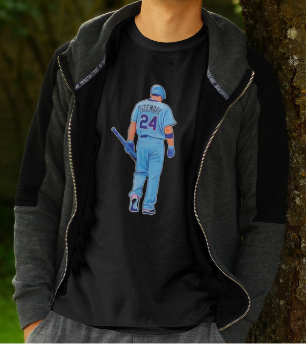 White Sox Grady Sizemore 24 Baseball Player Ladies Boyfriend T-Shirt