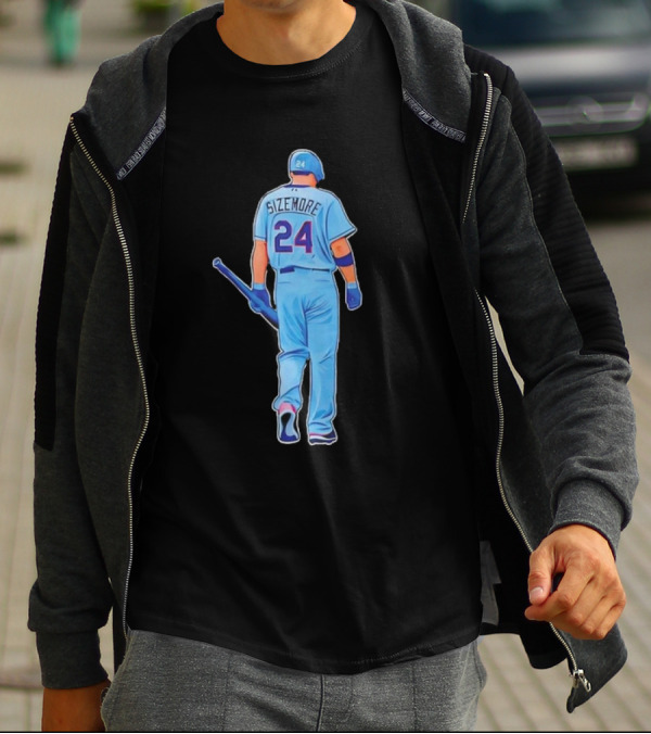 White Sox Grady Sizemore 24 Baseball Player Ladies Boyfriend T-Shirt