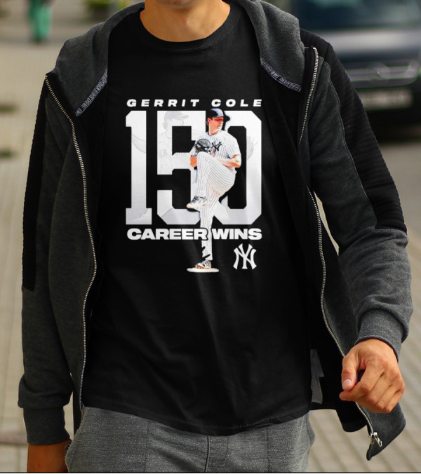 Gerrit Cole 150 Career Wins New York Yankees T-Shirt