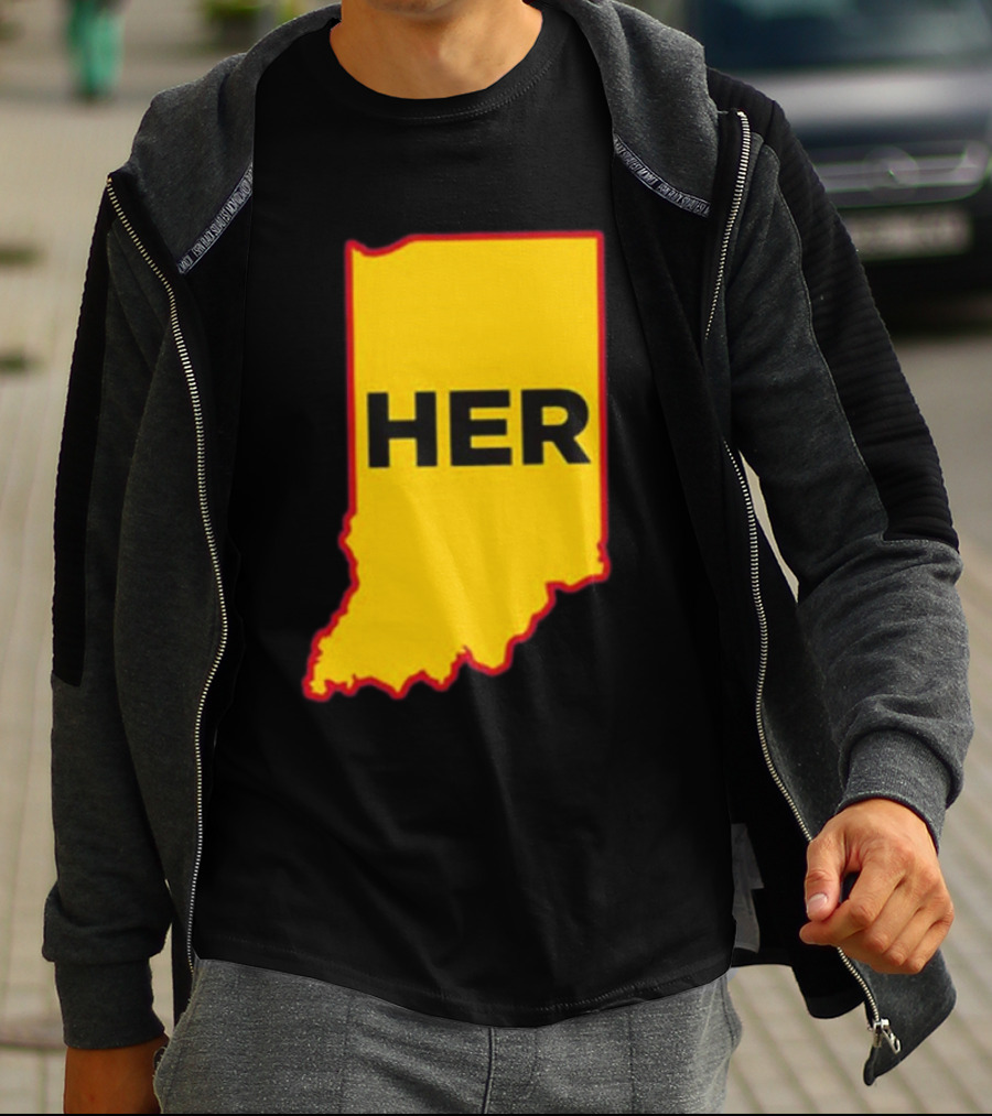 Indiana HER Map T-Shirt