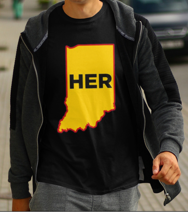 Indiana HER Map T-Shirt