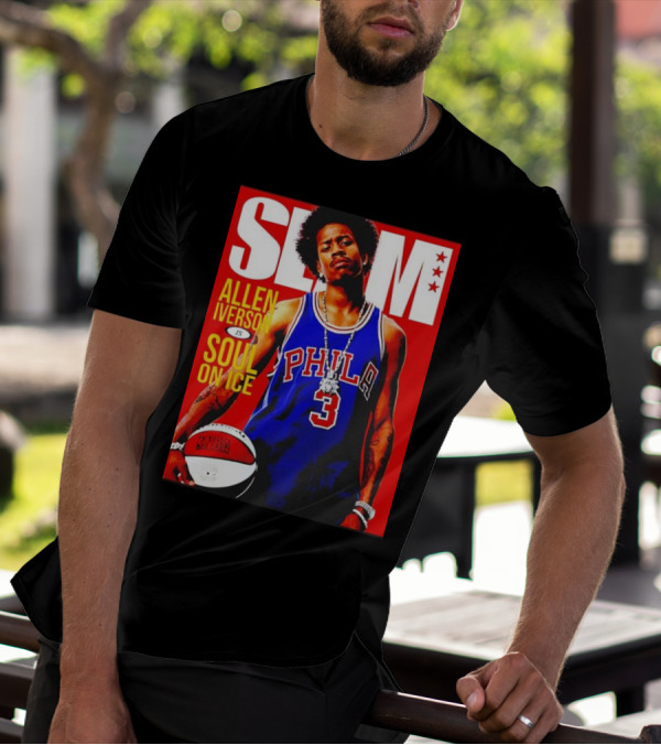 Allen Iverson SLAM Magazine Philly 3 Soul On Ice T-Shirt