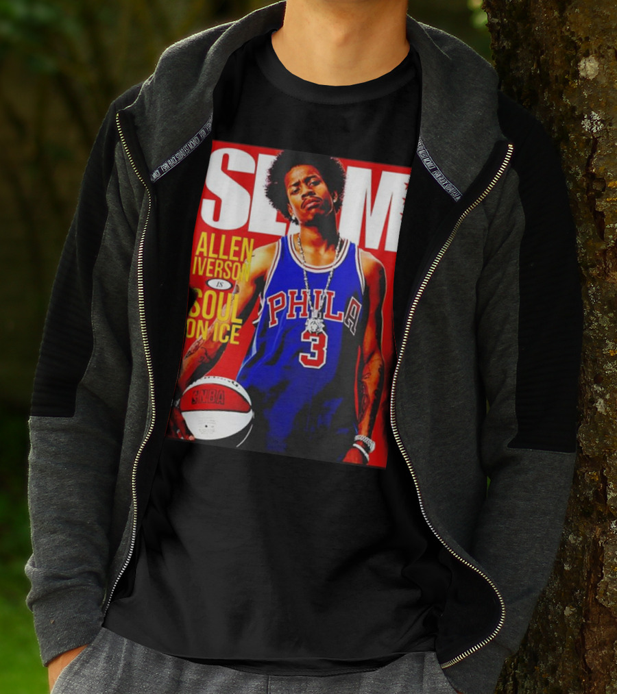 Allen Iverson SLAM Magazine Philly 3 Soul On Ice T-Shirt