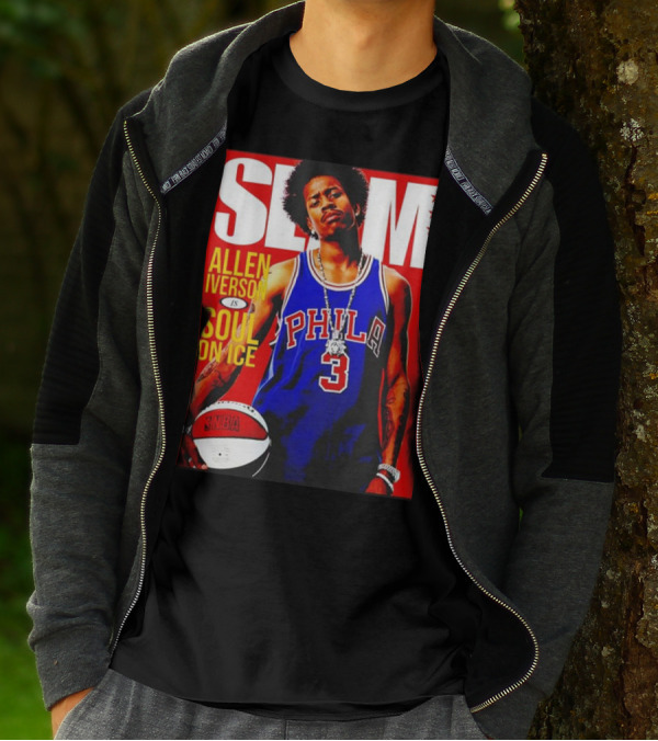 Allen Iverson SLAM Magazine Philly 3 Soul On Ice T-Shirt