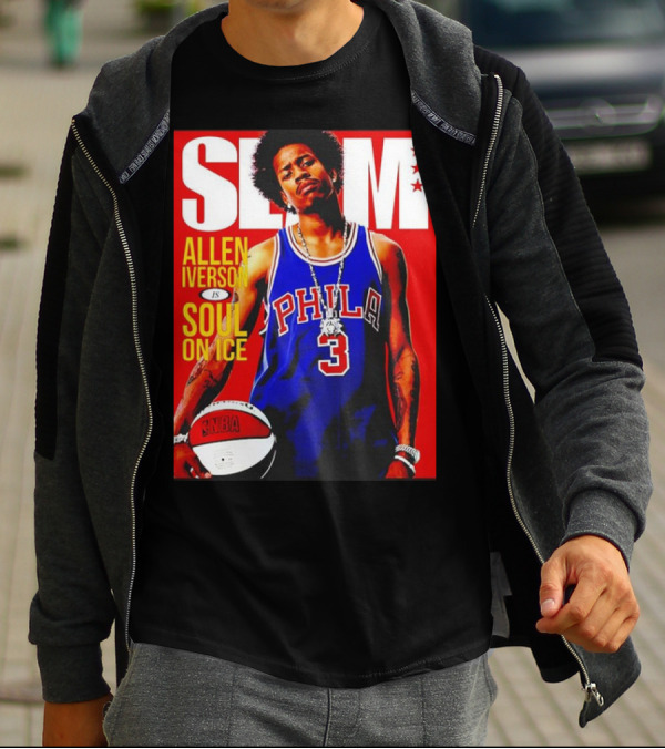 Allen Iverson SLAM Magazine Philly 3 Soul On Ice T-Shirt