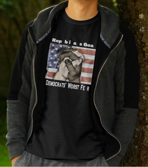 Republicans Goal Democrats' Worst Fear American Flag Handshake T-Shirt