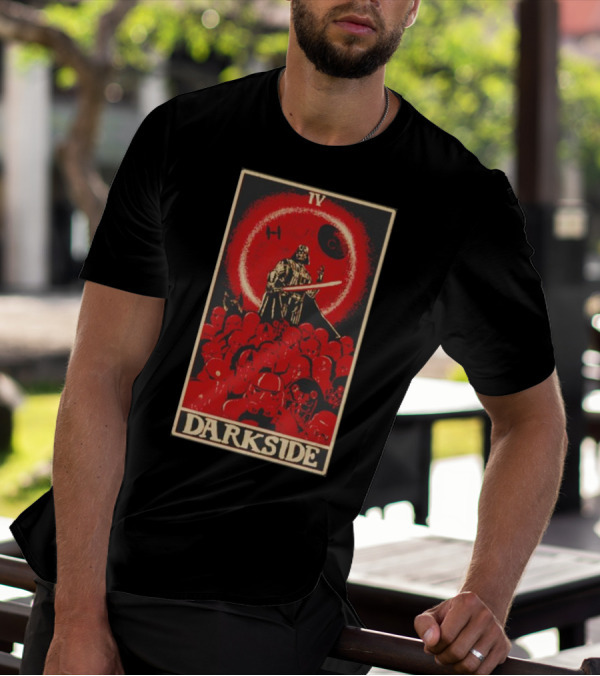 Darkside Tarot Card IV Darth Vader Death Star Stormtroopers T-Shirt