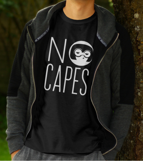 Edna Mode No Capes The Incredibles Disney Logo Iconic T-Shirt
