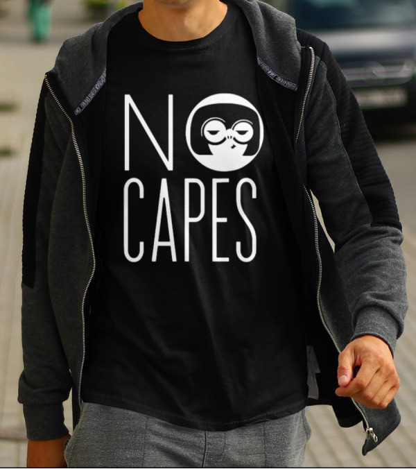 Edna Mode No Capes The Incredibles Disney Logo Iconic T-Shirt