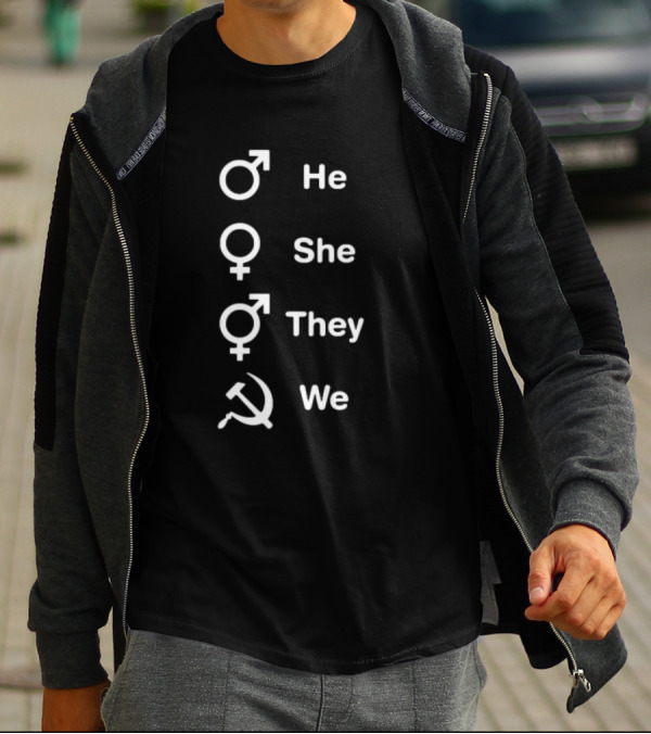 He She They We Gender Equality And Solidarity Symbolism T-Shirt
