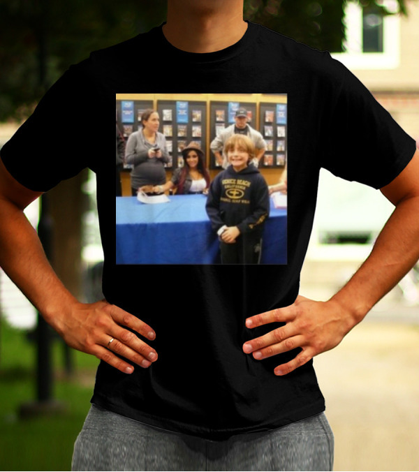 Jake Shane With Nicole Snooki Lavelle Venice Beach Surf Wear T-Shirt