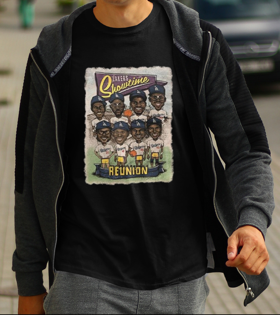 Lakers Showtime Reunion Los Angeles Dodgers T-Shirt