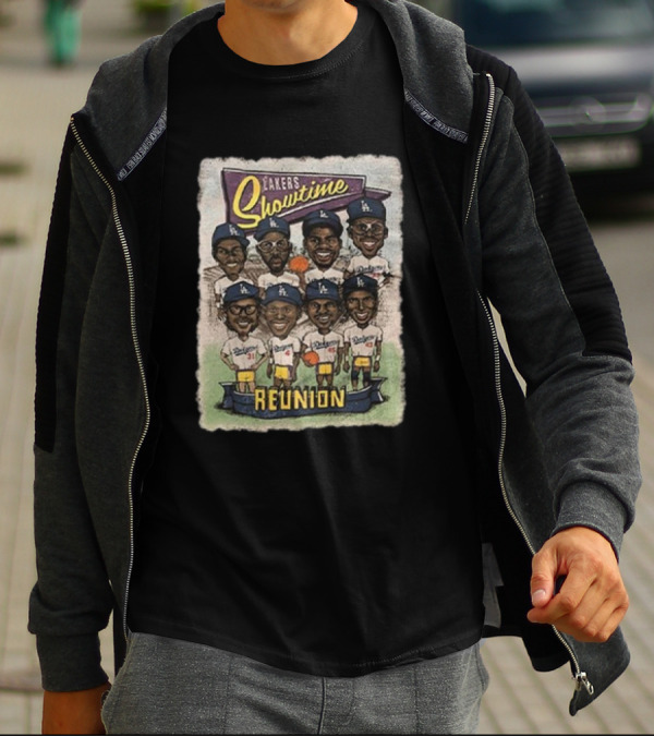 Lakers Showtime Reunion Los Angeles Dodgers T-Shirt