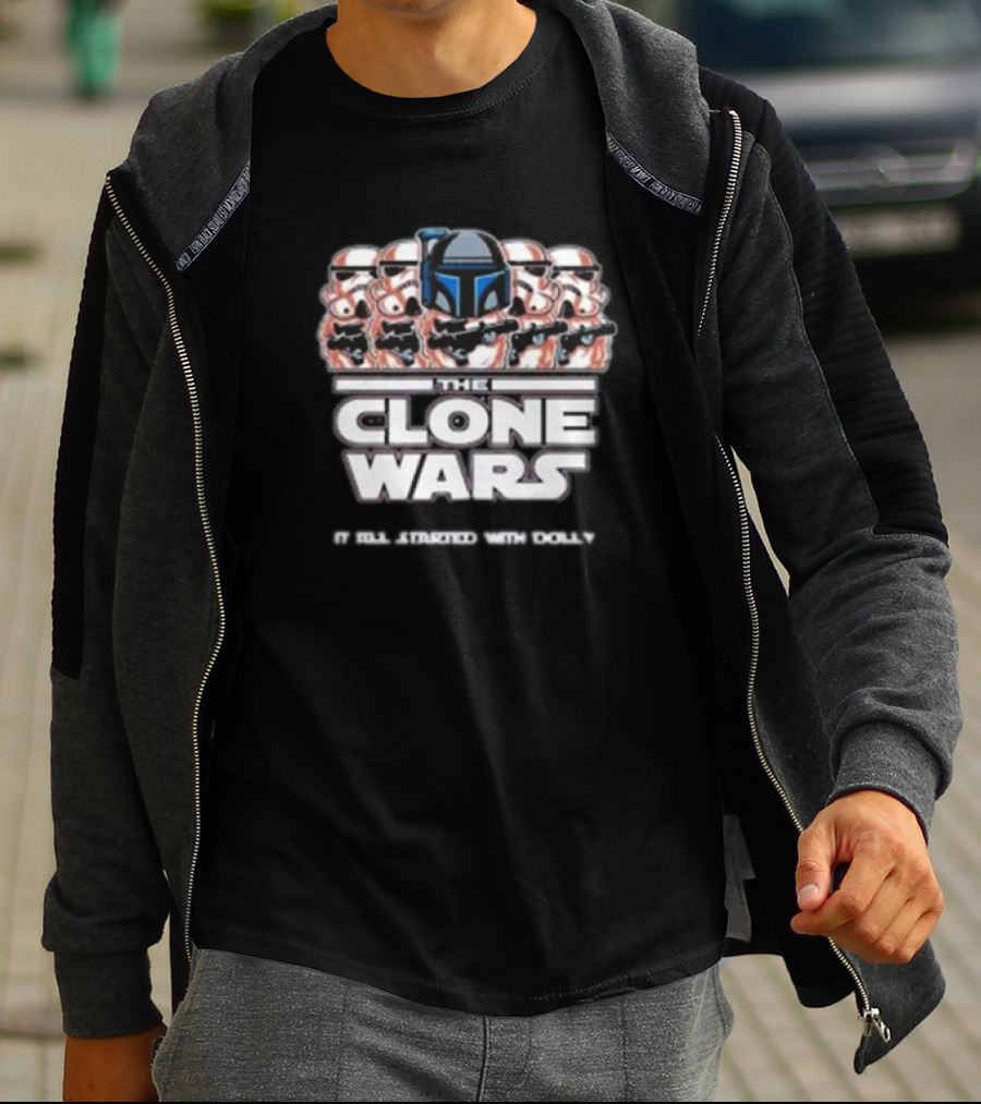 The Clone Wars It All Started With Dolly Star Wars Stormtroopers T-Shirt