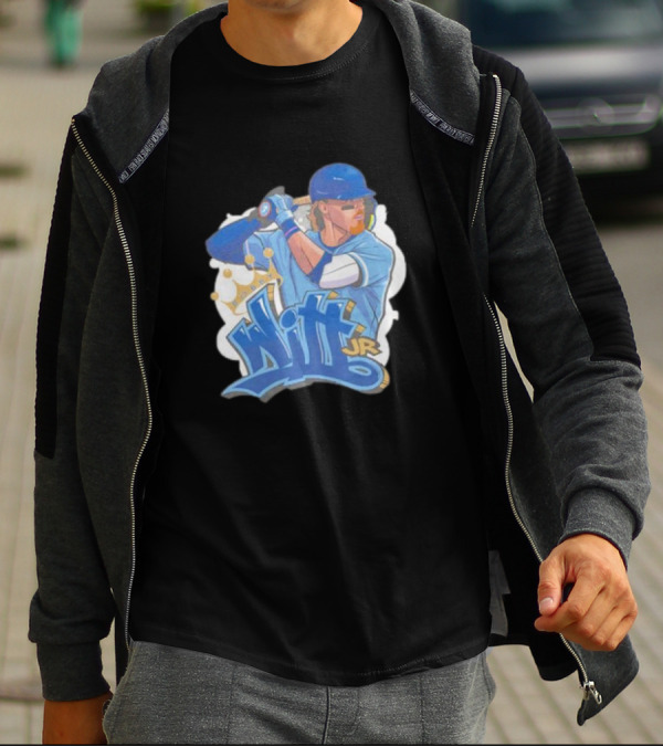 Bobby Witt Jr Kansas City Royals Graffiti Art With Crown T-Shirt