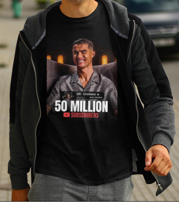 UR - Cristiano 50 Million YouTube Subscribers Milestone T-Shirt