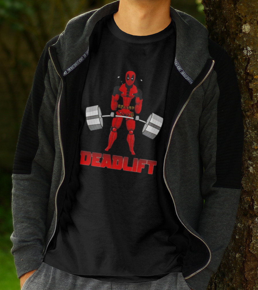 Deadpool Papa Swolio Deadlift T-Shirt