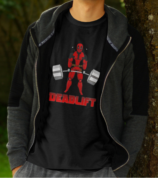Deadpool Papa Swolio Deadlift T-Shirt