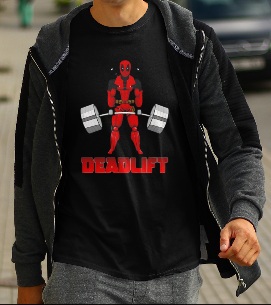 Deadpool Papa Swolio Deadlift T-Shirt