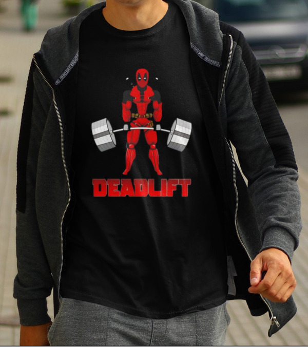 Deadpool Papa Swolio Deadlift T-Shirt