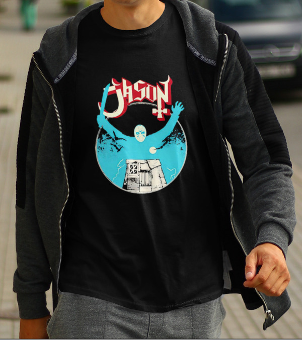 Jason Ghost Heavy Metal Turbo Cabin And Mask T-Shirt