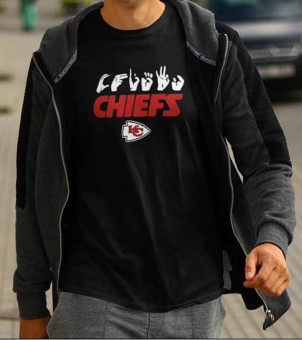 Kansas City Chiefs ASL Love Sign NFL Homage T-Shirt