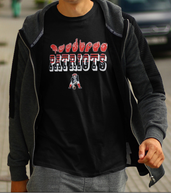 New England Patriots ASL Love Sign NFL Homage American Sign Language T-Shirt