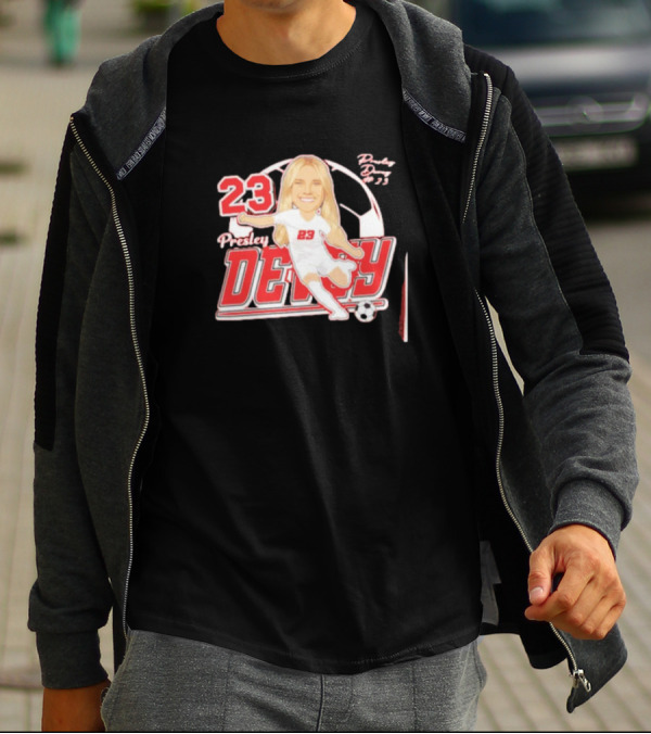 Presley Devey 23 New Mexico Forward Soccer Signature T-Shirt