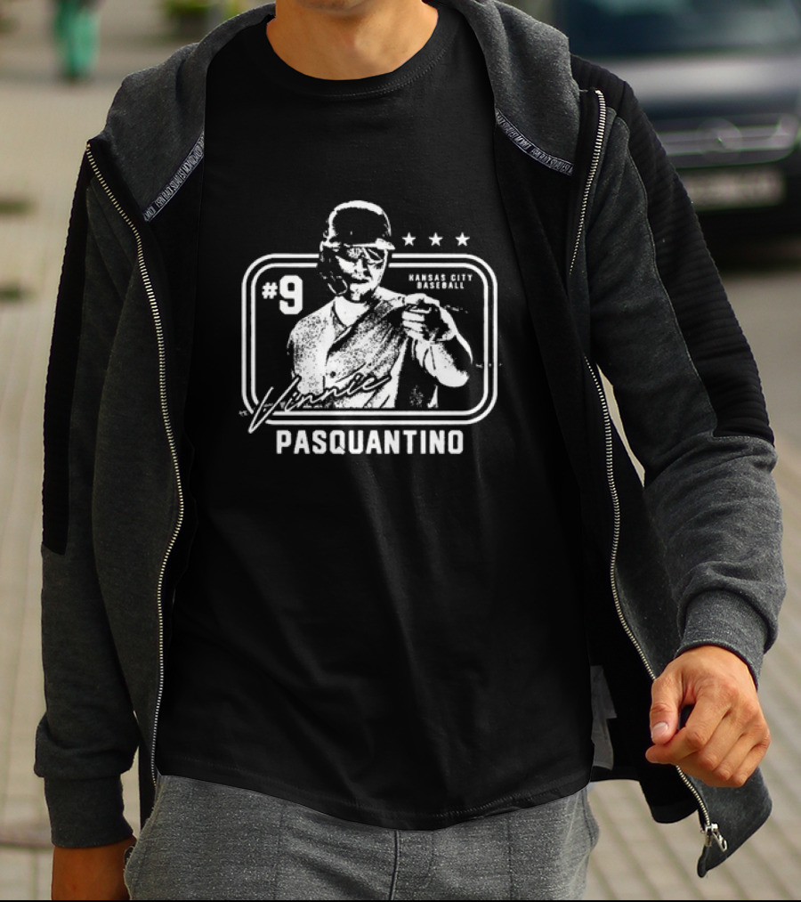 Vinnie Pasquantino #9 Kansas City Baseball Signature T-Shirt
