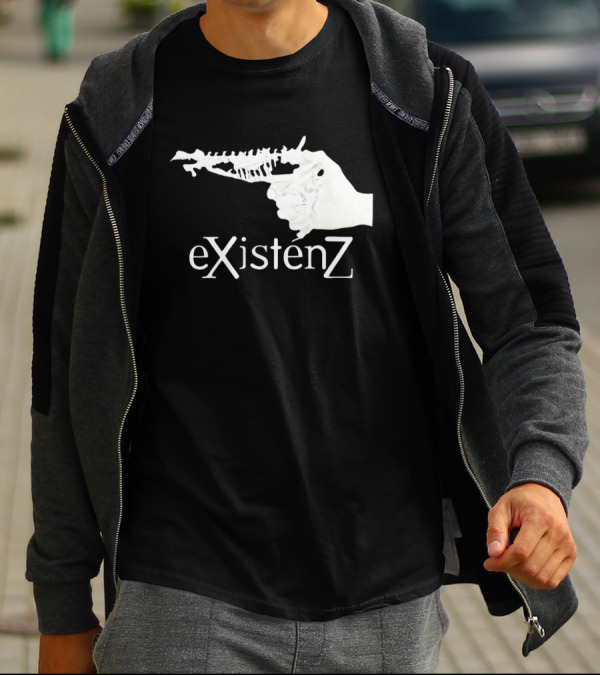 Gristle EXistenZ Skeletal Gun T-Shirt