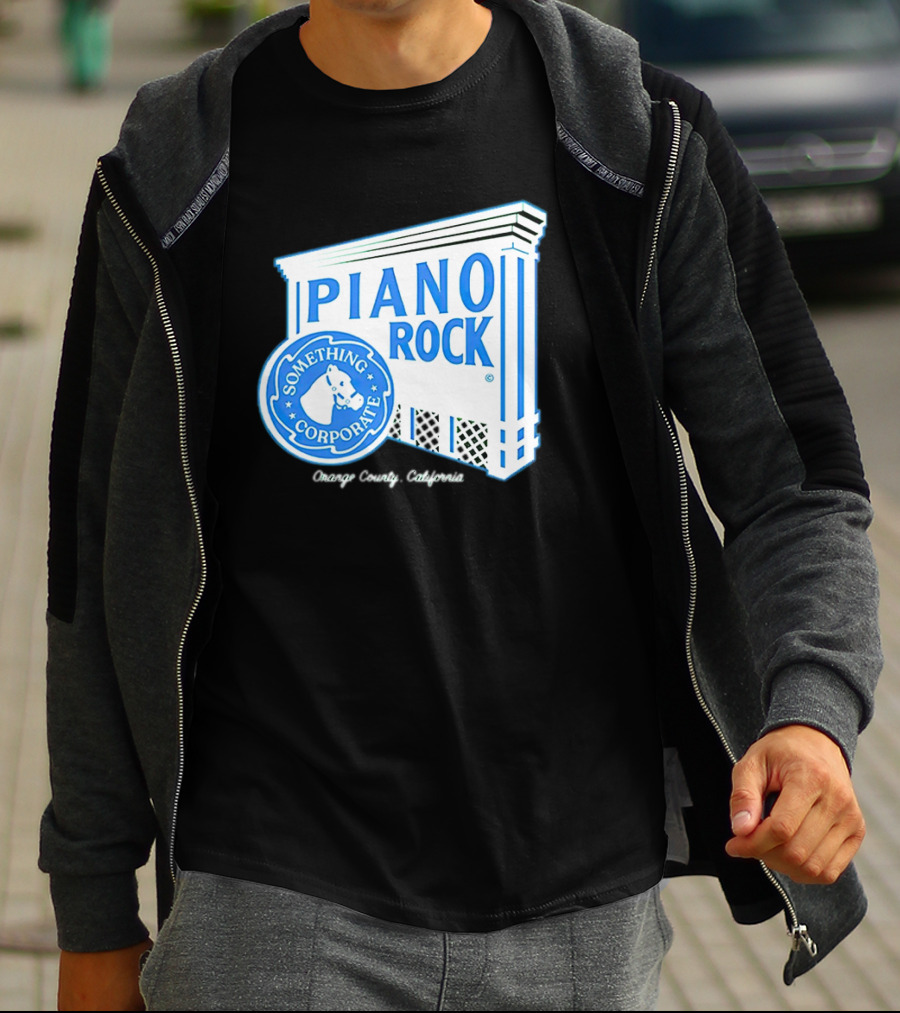 Piano Rock Something Corporate Orange County California T-Shirt