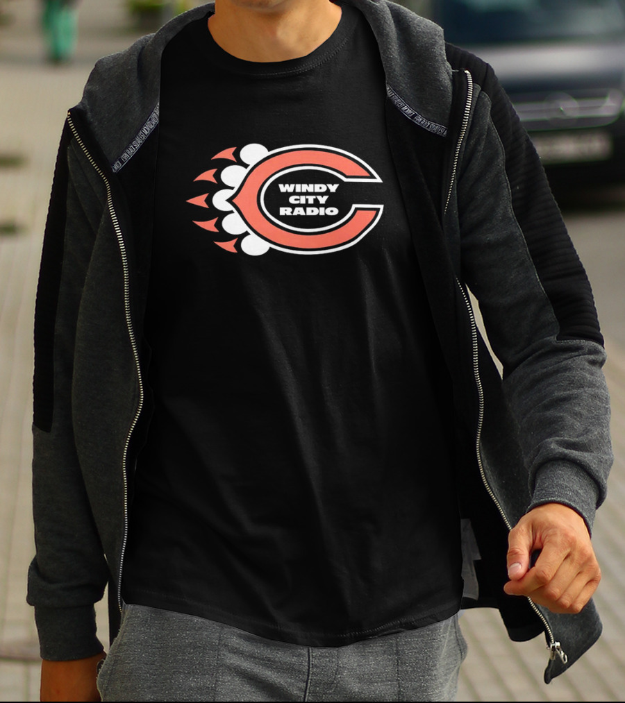 Windy City Radio Chicago Bears C Letter T-Shirt