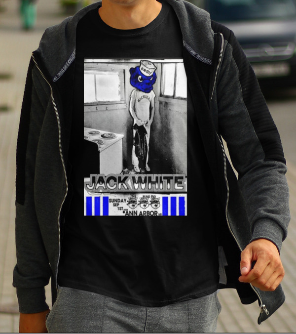 Jack White Michigan Blue Bear Ann Arbor September 1 T-Shirt