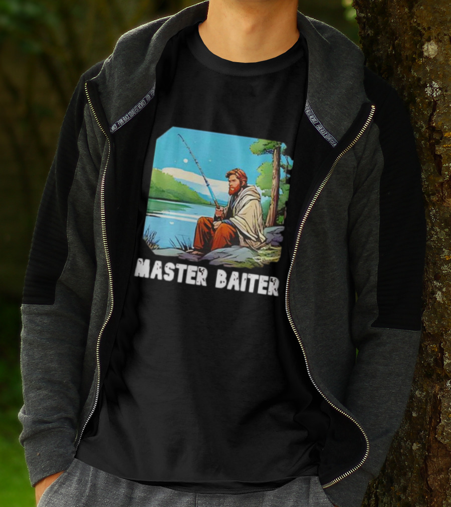 Obi-Wan Kenobi Fishing Master Baiter Forest Scene T-Shirt