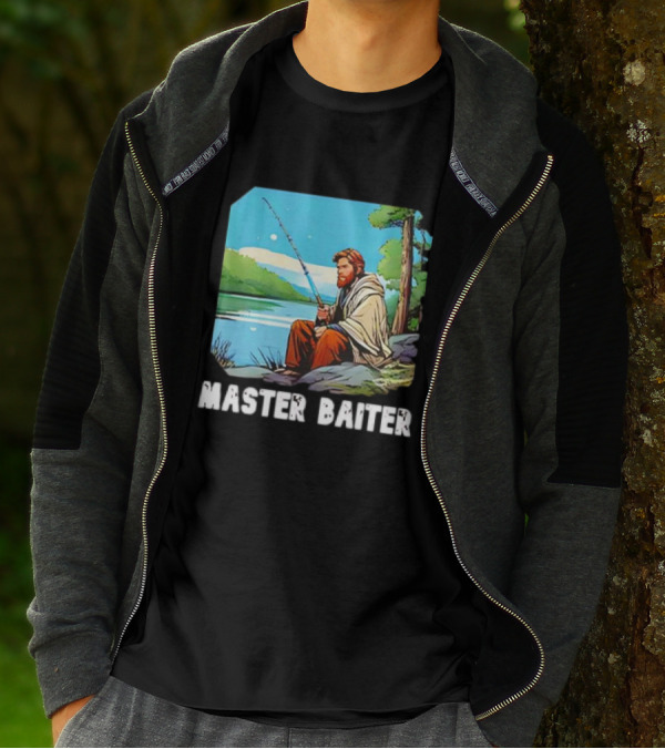 Obi-Wan Kenobi Fishing Master Baiter Forest Scene T-Shirt