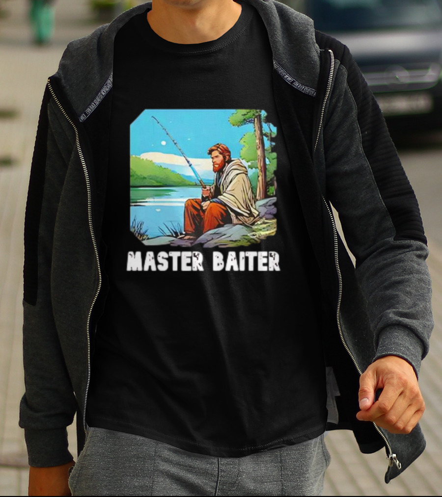 Obi-Wan Kenobi Fishing Master Baiter Forest Scene T-Shirt