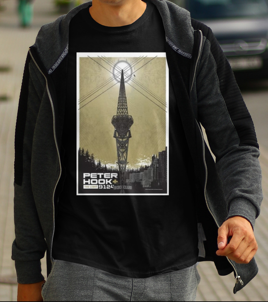 Peter Hook And The Light 9/1/24 9:30 Club Washington DC Tour T-Shirt