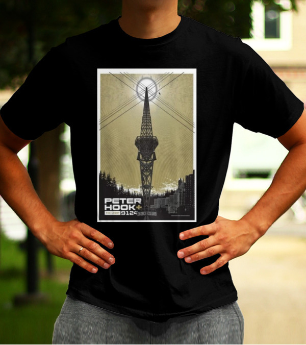 Peter Hook And The Light 9/1/24 9:30 Club Washington DC Tour T-Shirt