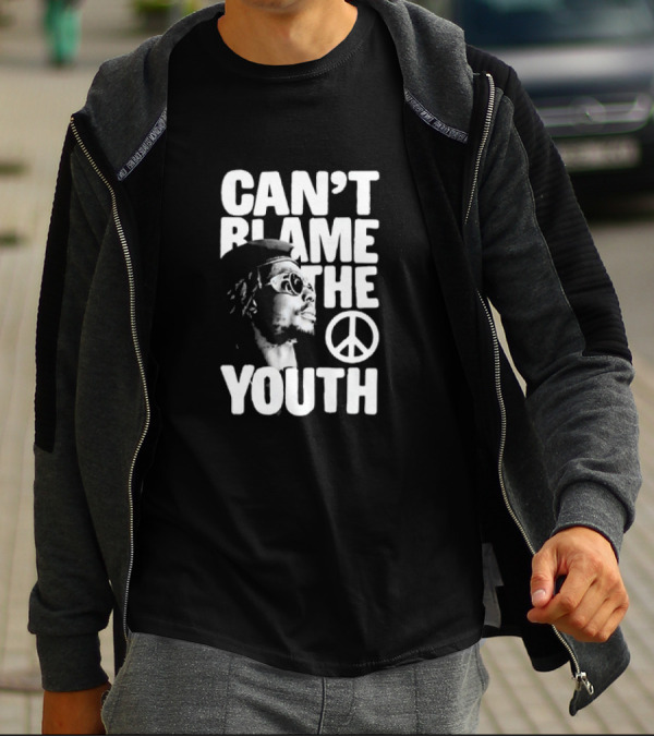 Can't Blame The Youth Peace Symbol Peter Tosh T-Shirt