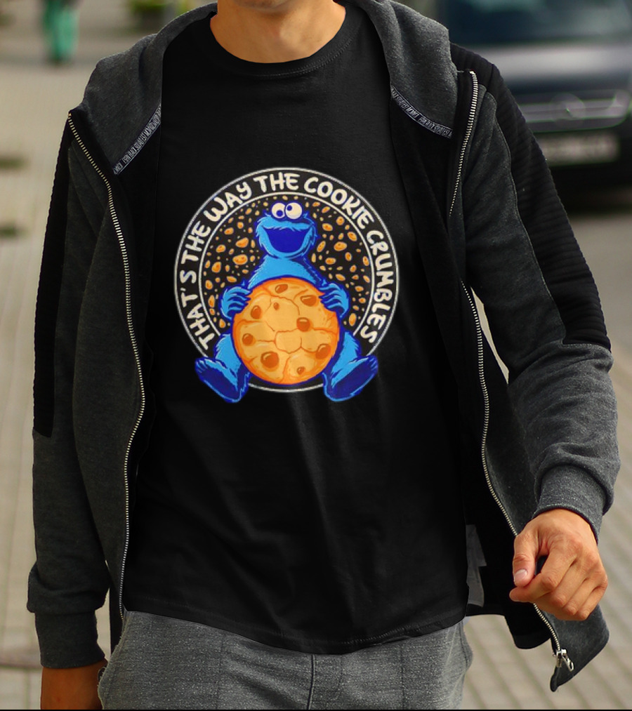 That’s The Way The Cookie Crumbles Blue Monster Holding Cookie T-Shirt